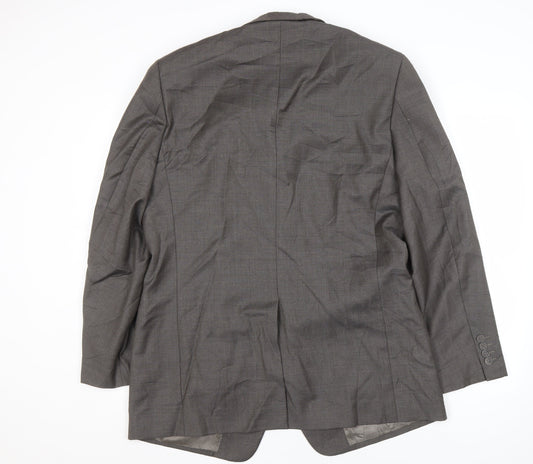 Marks and Spencer Grey Wool Blazer, Men's 42 Long