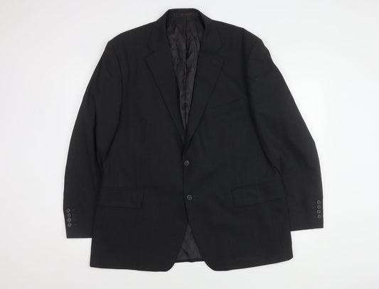 Jeff Banks Men's Black Suit Jacket 46 Regular Fit Travel
