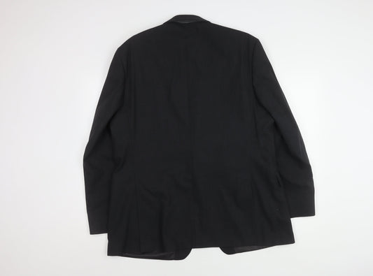 Jeff Banks Men's Black Suit Jacket 46 Regular Fit Travel