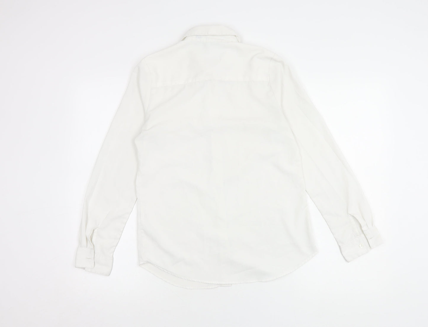 Topshop Women's White Button-Up Shirt Size 6