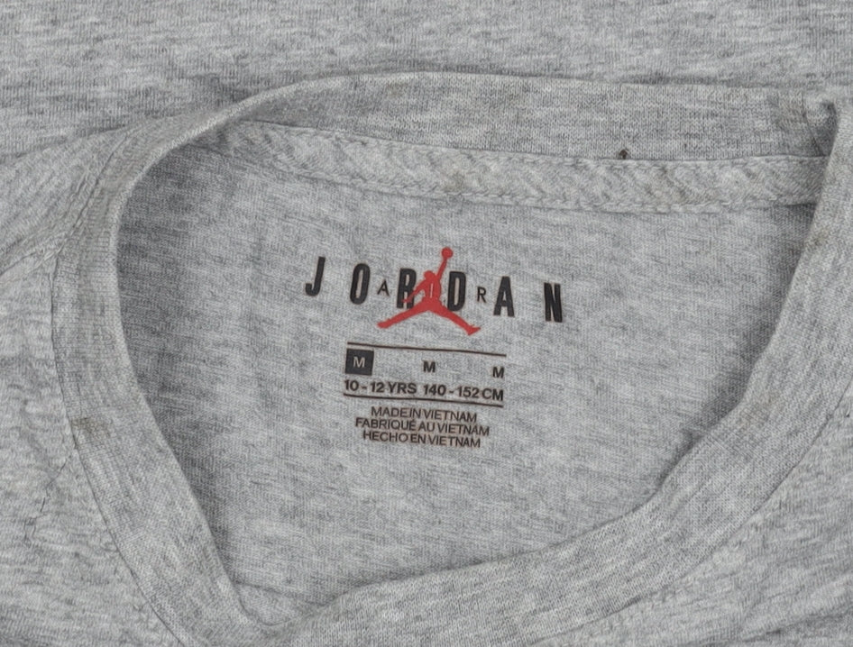 Jordan Boys Grey Medium Logo T-Shirt