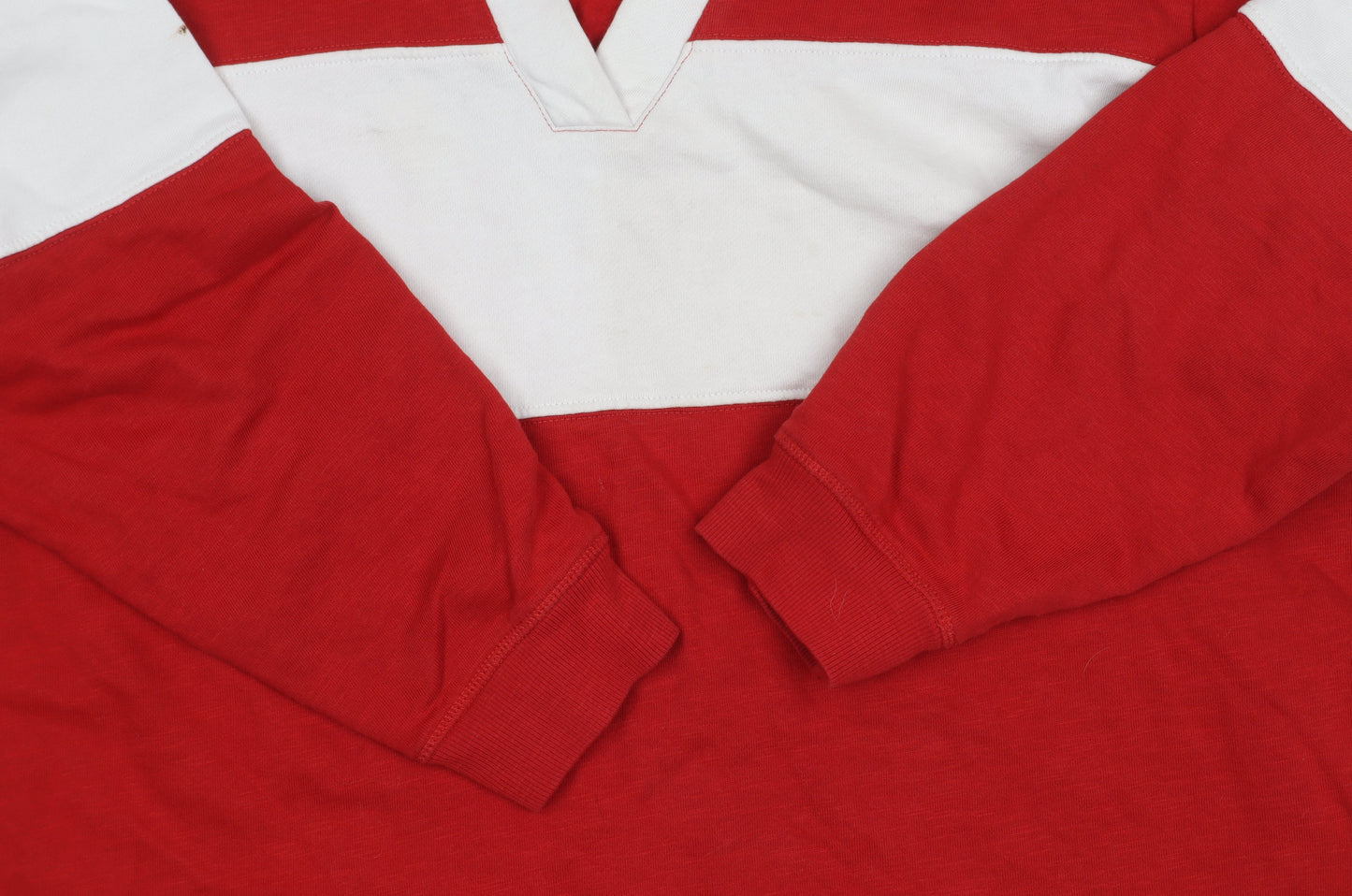 Next Women's Red Colourblock V-Neck Sweatshirt, UK 20