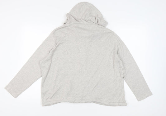 Fat Face Women's Grey Cardigan Size 16 Relaxed Fit