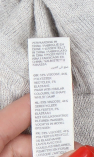 Fat Face Women's Grey Cardigan Size 16 Relaxed Fit