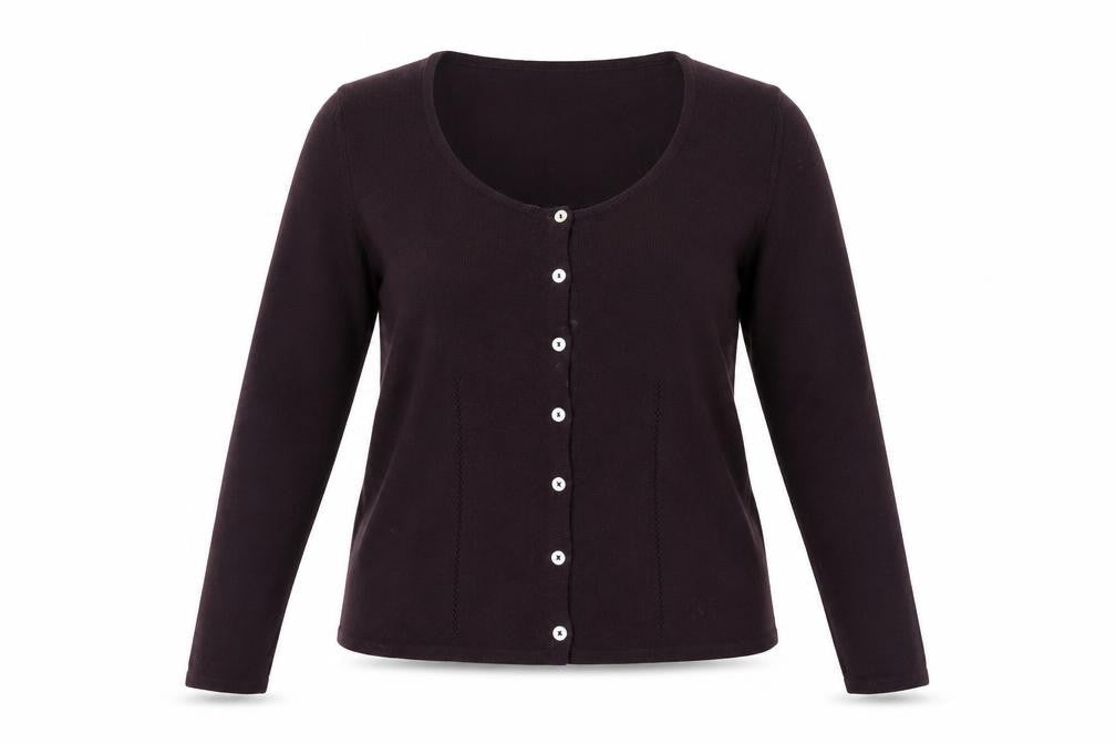 Womens UK 16 Regular Laura Ashley Purple Cardigan