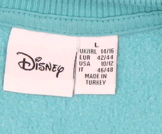 Disney Women's Blue Pullover Sweatshirt L