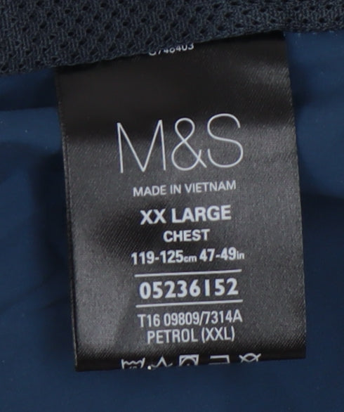 Marks and Spencer Men's Blue 2XL Basic Jacket