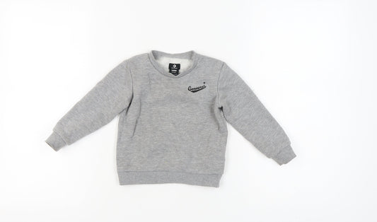 Converse Boys Grey Pullover Sweatshirt 2 Years