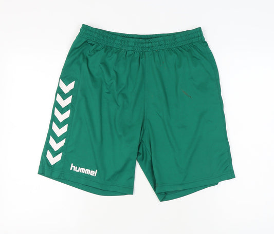 Hummel Men's Green Athletic Shorts L