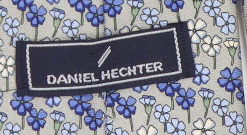 Daniel Hechter Men's Blue Floral Silk Tie