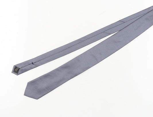 Calvin Klein Men's Grey Silk Geometric Tie