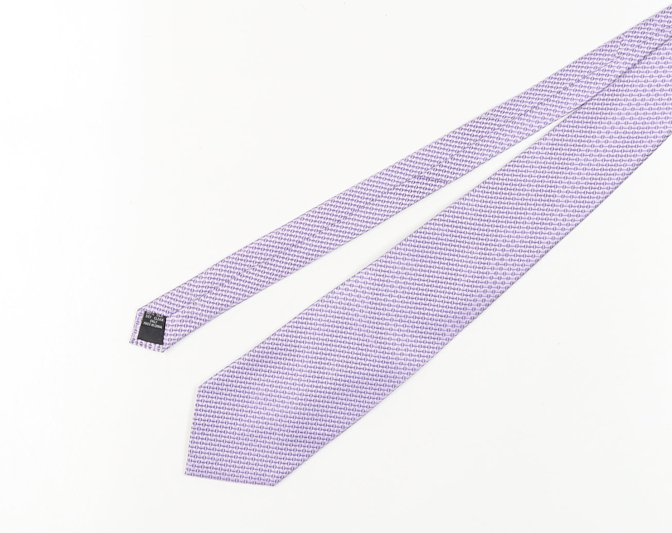 Berwin & Berwin Men's Purple Geometric Silk Tie