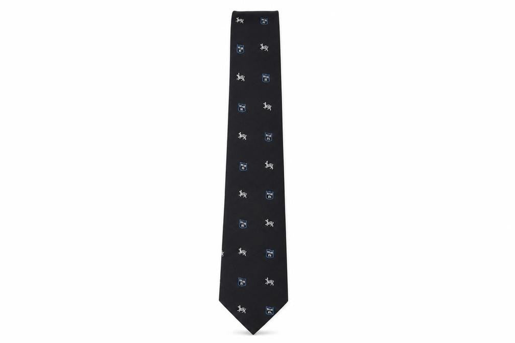 TM Lewin & Sons Men's Black Slim Silk Tie