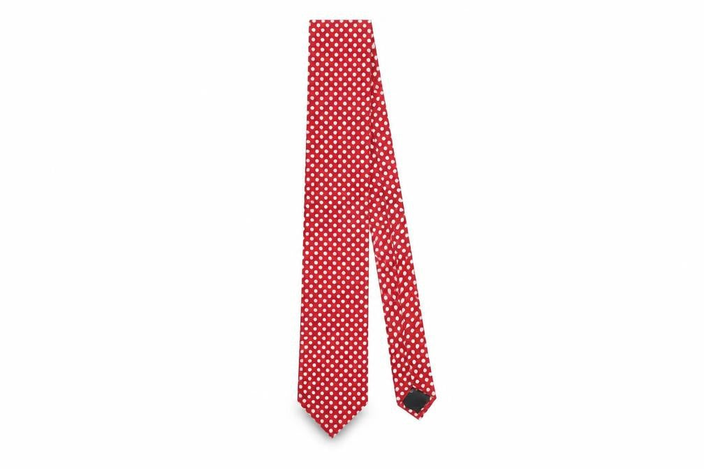 Jasper Conran Men's Red Polka Dot Silk Tie