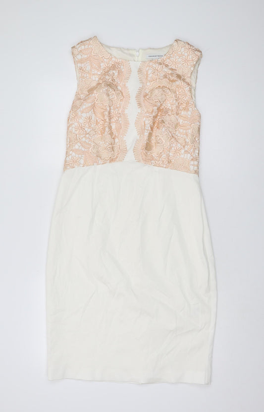 Fenn Wright Manson Women's Ivory Lace Dress Size 12