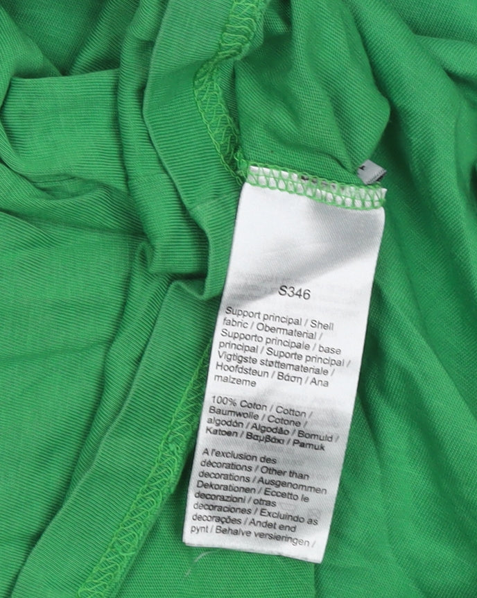 Lacoste Boys' Green T-Shirt - Regular Fit, Size 14