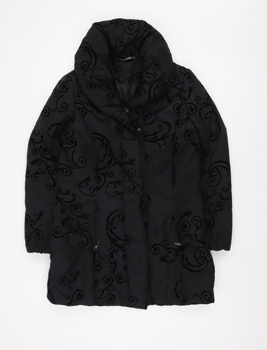 Bonmarché Women's Black Coat Size 10 Elegance & Comfort