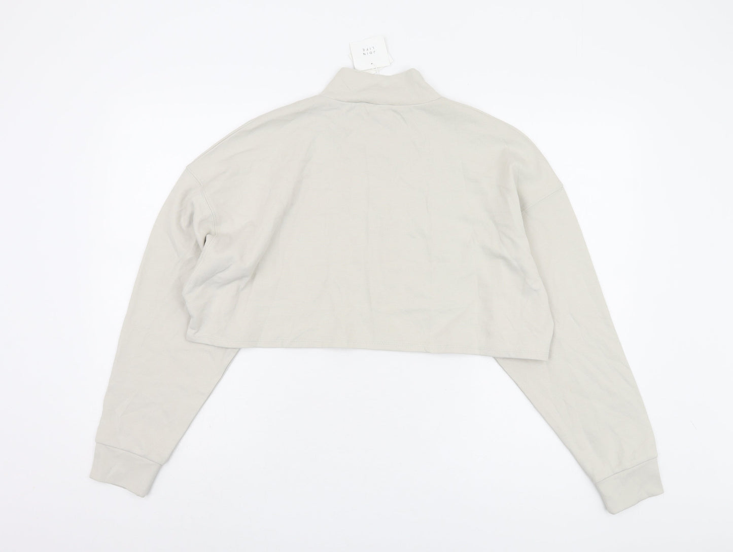 Zara Womens Beige Cropped Jacket Size 2 Casual