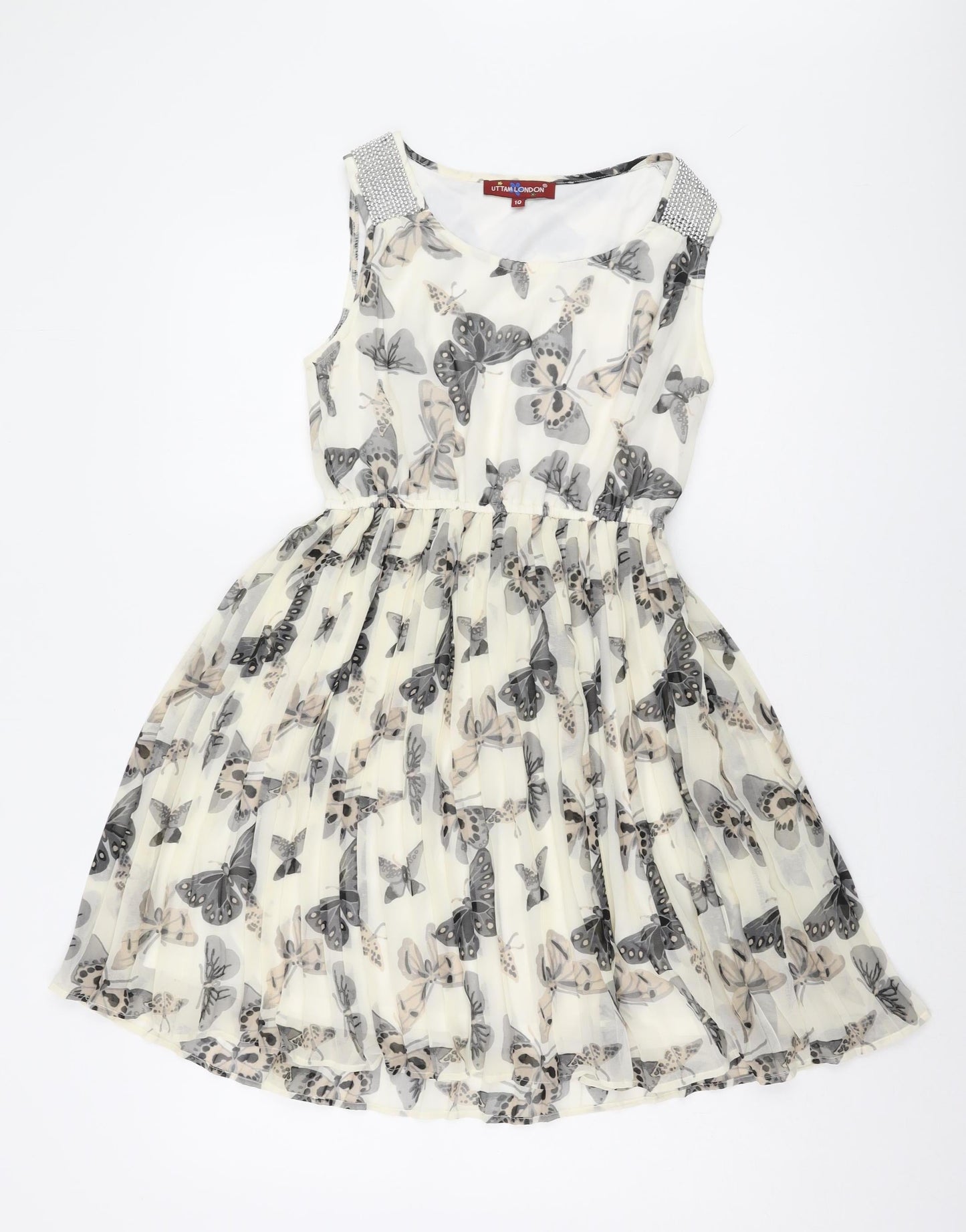 Uttam London Women's Multicoloured A-Line Dress