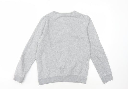 Ben Sherman Boys Grey Pullover Sweatshirt, Logo, 10-11 Years