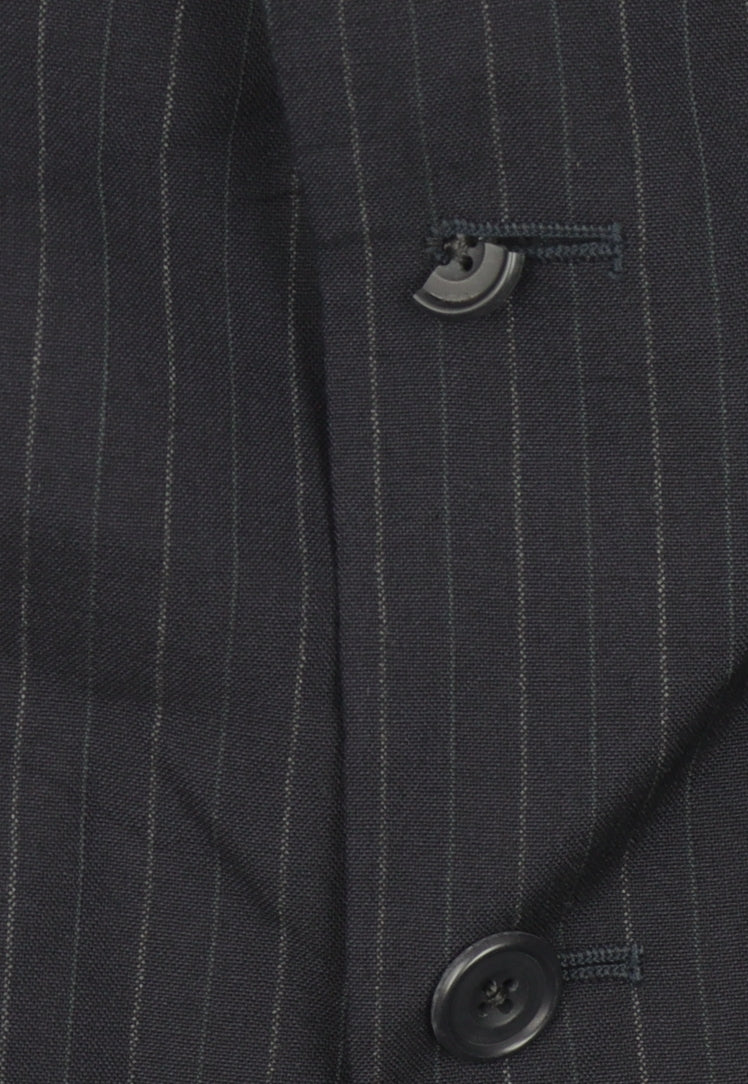 DAKS Men's Blue Striped Suit Jacket Size 40S
