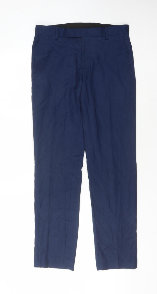 Men's Blue Dress Pants Size 30 Regular Fit