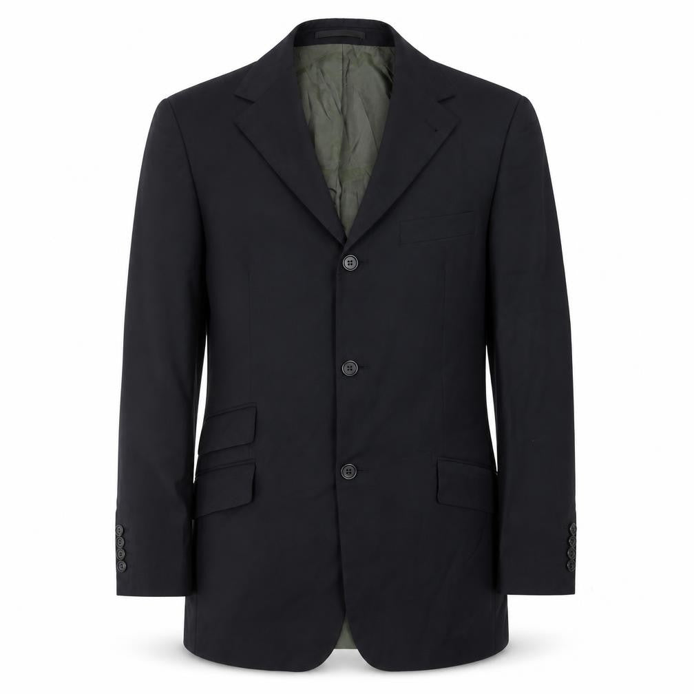 Mens 38 Chest Regular HUGO BOSS Black Three-Button Blazer