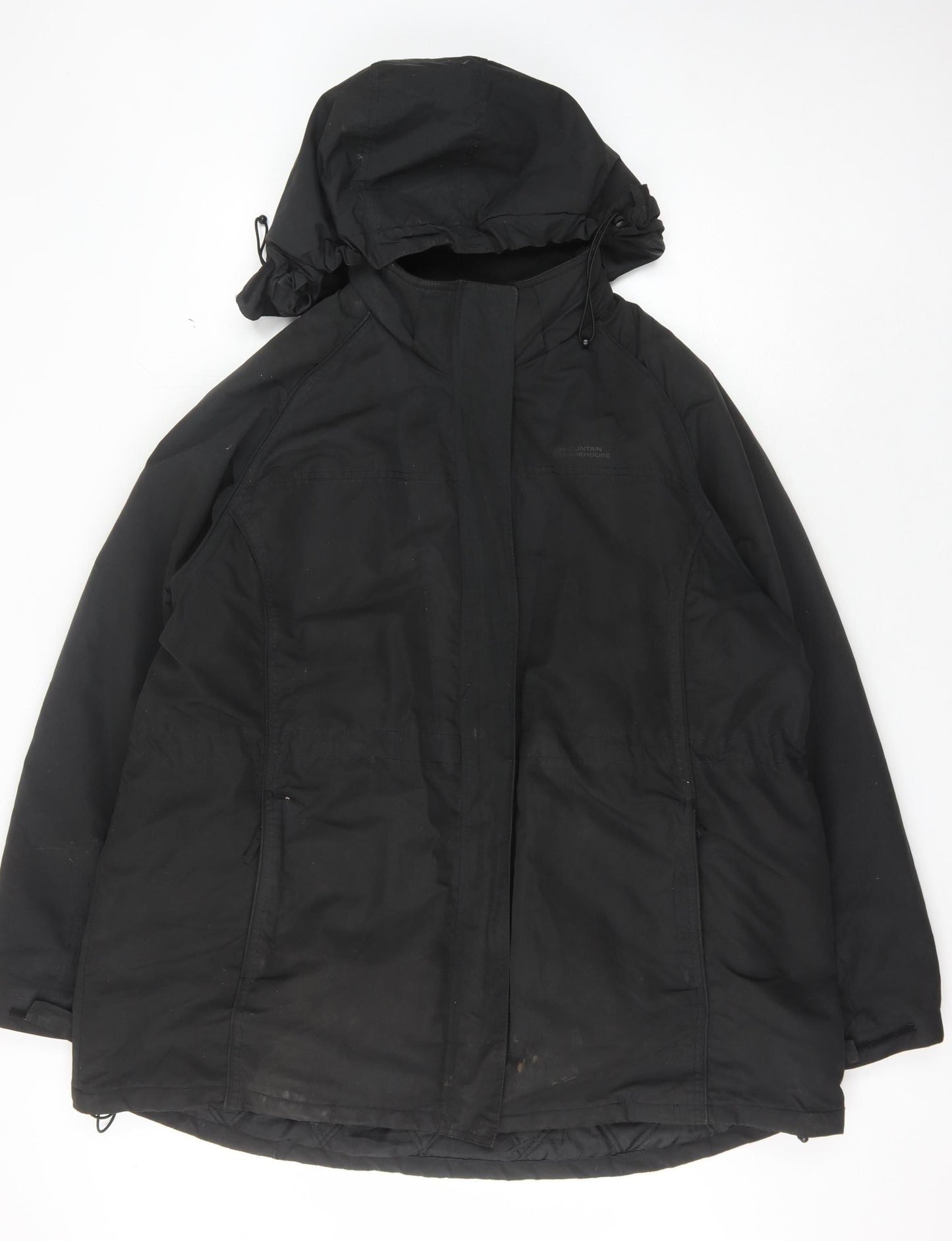 Mountain Warehouse Women's Black Parka Coat Size 26