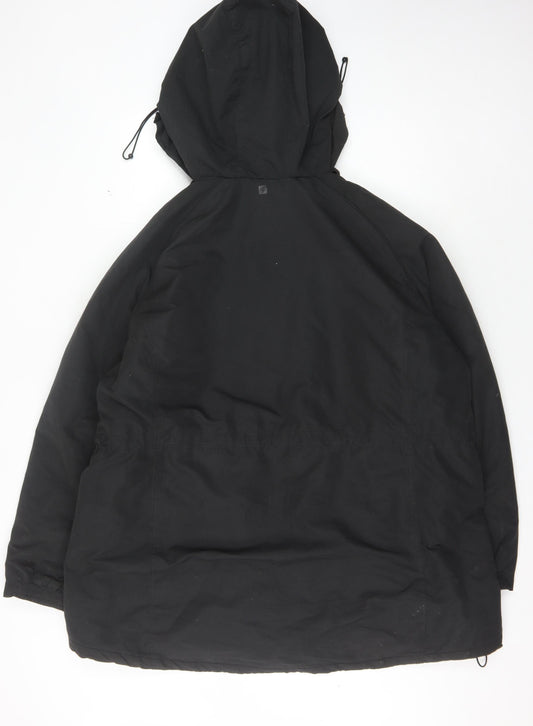 Mountain Warehouse Women's Black Parka Coat Size 26