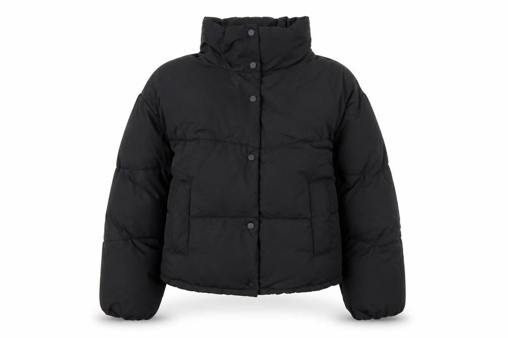 Pull&Bear Women's Black Puffer Jacket S