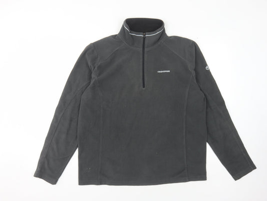 Craghoppers Men’s Black Fleece 1/4 Zip Sweatshirt L
