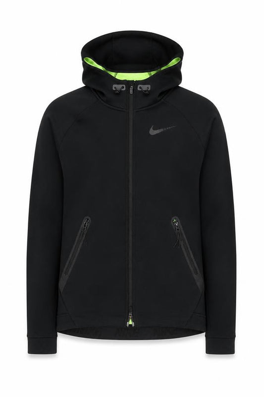 Mens UK S Regular Nike Black Full Zip Hoodie