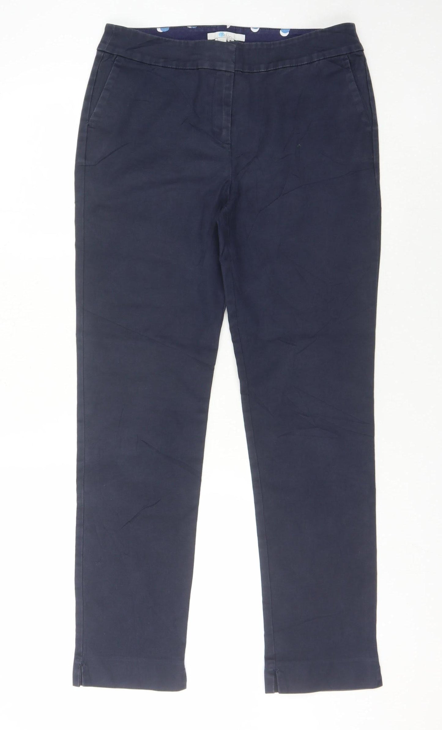 Boden Women's Blue Trousers - Size 12R, Stylish & Comfortable