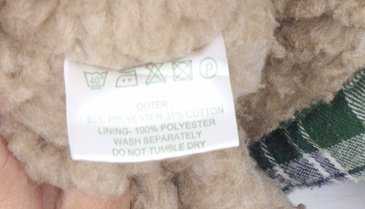 Champion Men's Green Plaid Flannel Shirt S