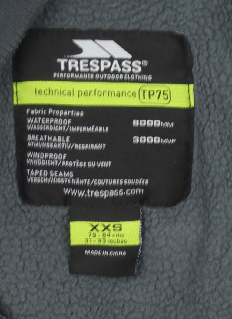Trespass Men's Grey Parka Jacket 2XS Waterproof Winter