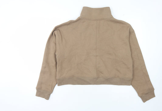 Lilybod Women's Brown Fleece Pullover Sweatshirt M