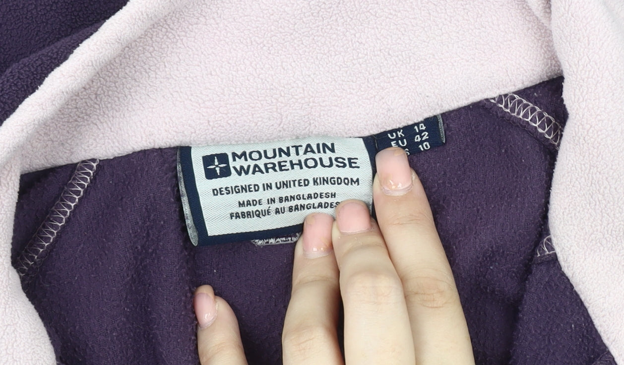 Mountain Warehouse Women's Purple Pullover Sweatshirt Size 14