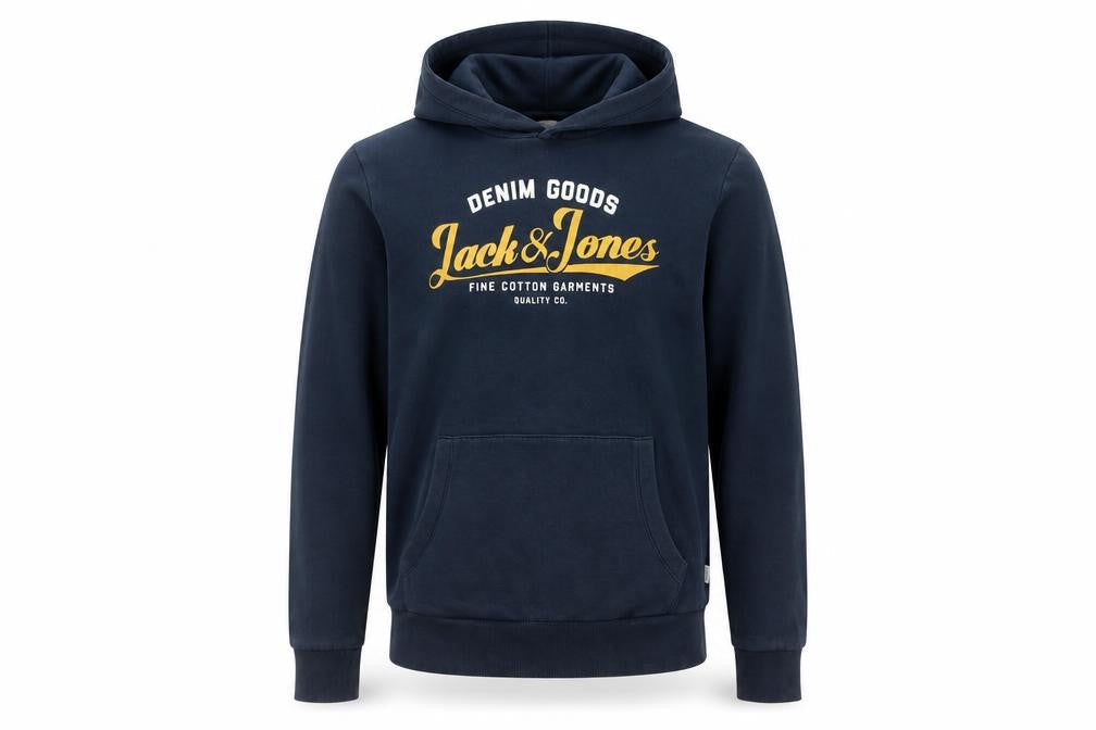 Mens UK L  JACK & JONES Blue Pullover Hoodie