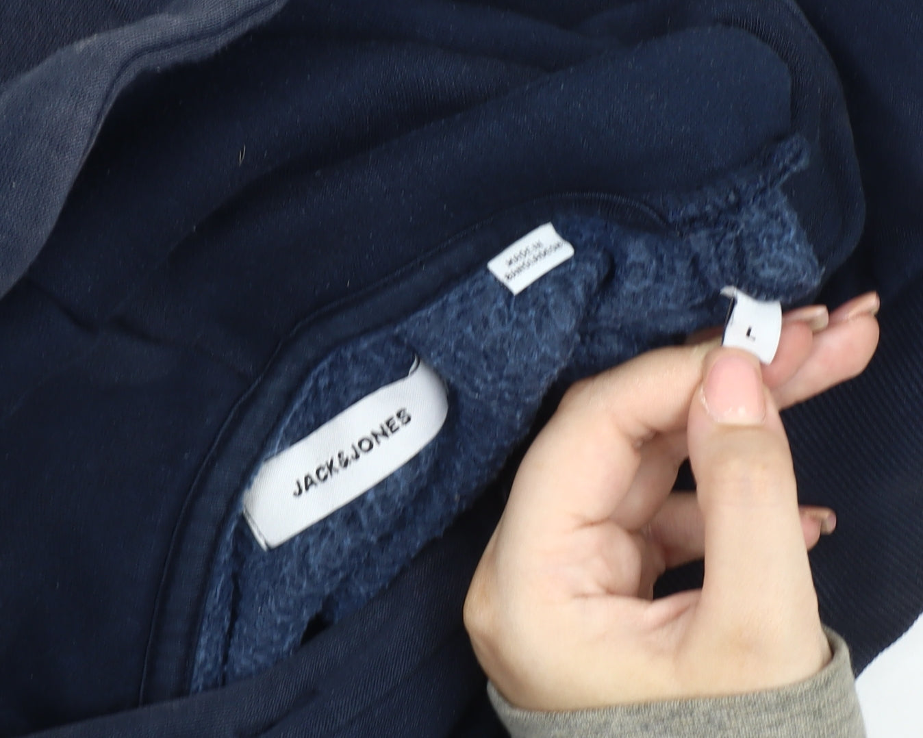 Jack & Jones Men’s Blue Pullover Hoodie L