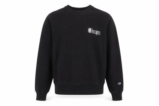 Mens UK S  Champion Black Pullover Sweatshirt