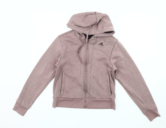 Adidas Women's Purple Hoodie Jacket Size S