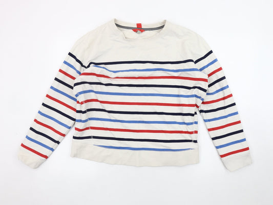 Joules Women’s Multicoloured Striped Cotton Pullover Size 14