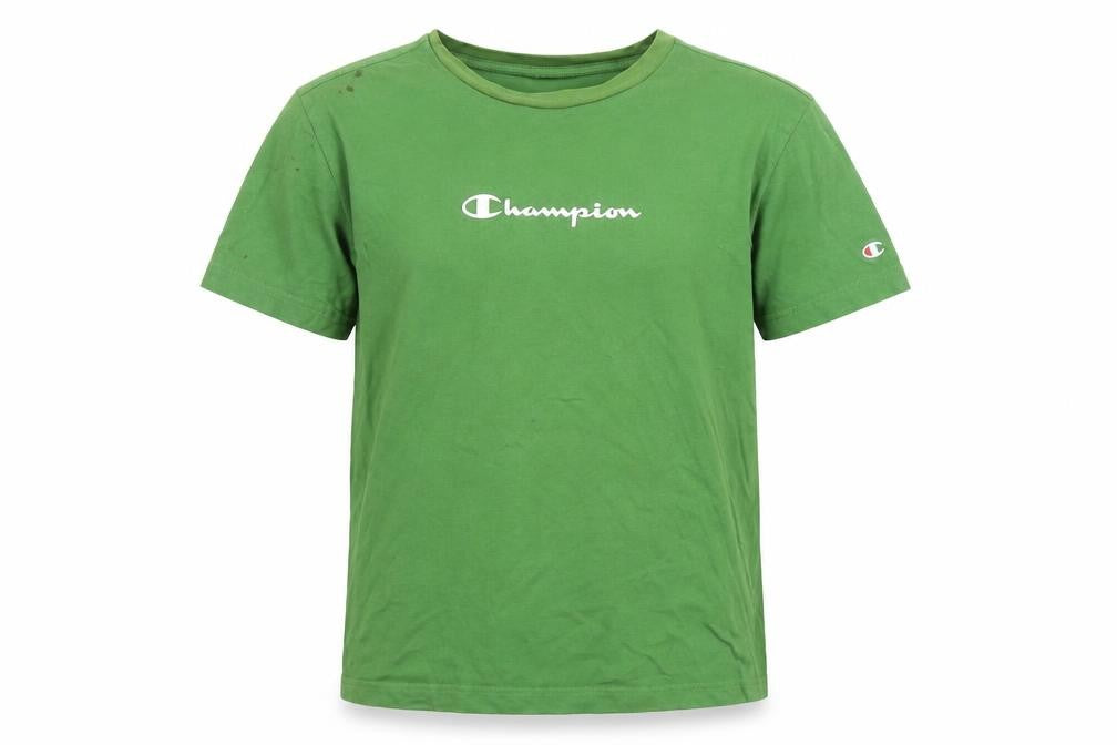 Mens UK Size S Champion Green  Cotton T-Shirt