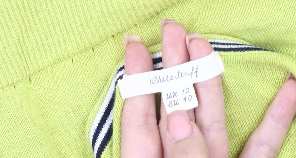 White Stuff Women's Green Cardigan Size 12