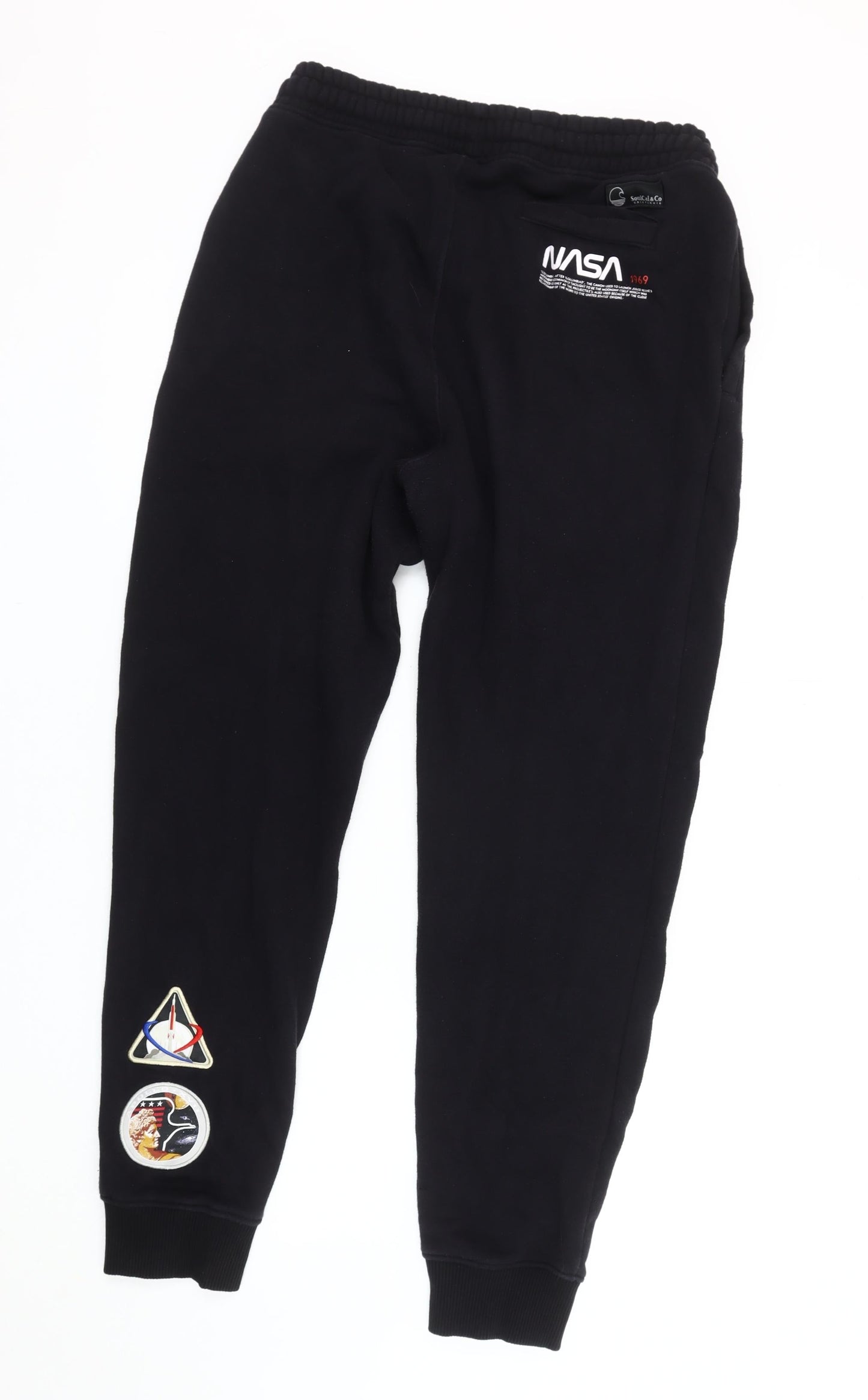 SoulCal & Co Men's Black NASA Jogger Trousers L