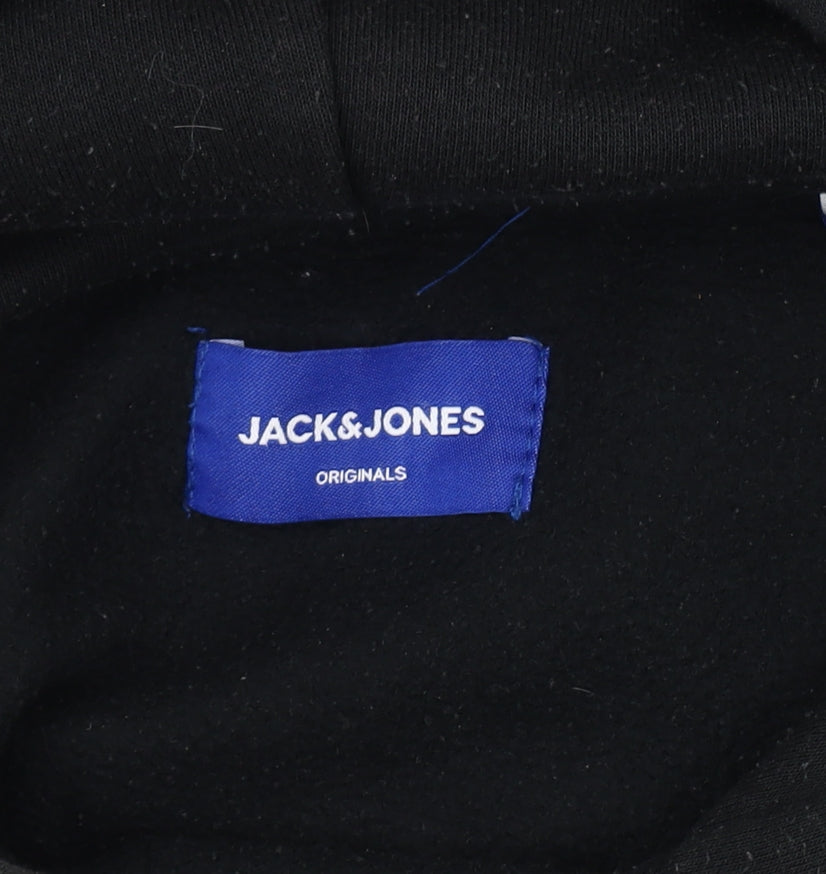 Jack & Jones Men's Black Pullover Hoodie L