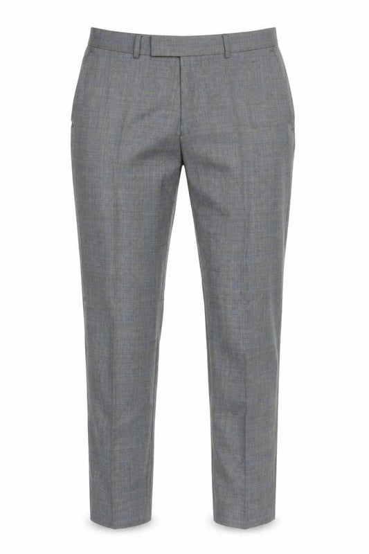 Moss 1851 Men's Grey Plaid Dress Pants 34