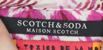 Scotch & Soda Women's Pink Geometric Blouse