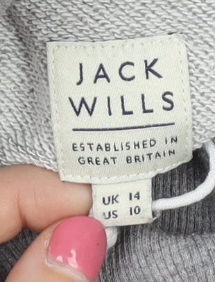 Womens UK 14 Relaxed Jack Wills Grey Pullover