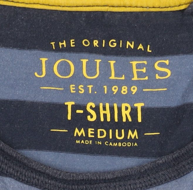 Joules Men's Blue Medium Striped T-Shirt
